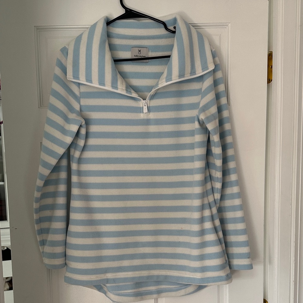 Dudley Stephens Sky Blue and White Fleece